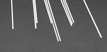 Plastruct Half Round Styrene Rod .040x.020x10 (10) Model Scratch Building Plastic Rods #90880