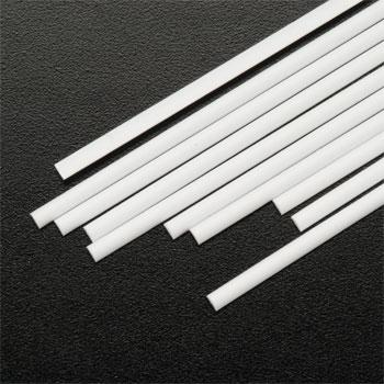 Plastruct Half Round Styrene Rod .100x.050x10 (10) Model Scratch Building Plastic Rods #90883