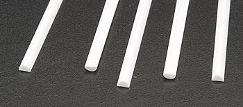 Plastruct Half Round Styrene 1/8x1/16x10 (5) Model Scratch Building Plastic Sheet Rod Tube Strip #90884