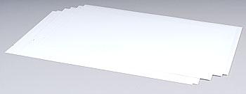 Plastruct White Sheet Styrene .010 (8) Model Scratch Building Plastic Sheets #91101