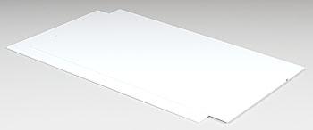 Plastruct White Sheet Styrene .080 (2) Model Scratch Building Plastic Sheet #91106