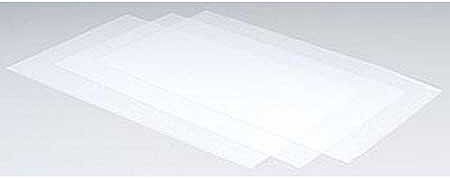 Plastruct Clear Copolyester Plastic Plain Sheets .010 (3) Model Scratch Building Plastic Sheets #91250