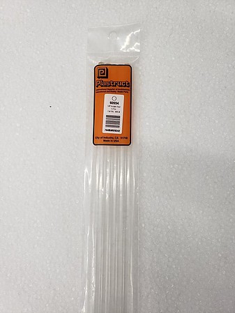 Plastruct 1/4 Acrylic Rod (5) Hobby and Model Scratch Building Plastic Rods #92034