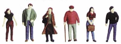 Plastruct City Figures Unpainted (12) Z Scale Model Railroad Figure #93337