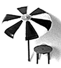 Plastruct Umbrellas & Tables Plastic Kit HO Scale Model Railroad Accessory #94752