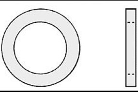 Plastruct ABS Ring 2 9/16'' Plastruct ABS Ring 2 9/16''