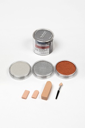 Panpastel Metallics Pigment Set (Silver, Pewter, Copper) Hobby and Model Craft Paint Pigment Set #30032