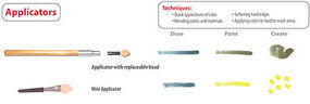 Panpastel APPLICATOR & REPLACEABLE HEADS Panpastel APPLICATOR & REPLACEABLE HEADS