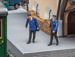 Pola 2 Train Attendants Blue Uniforms G-Scale Pola 2 Train Attendants Blue Uniforms G-Scale