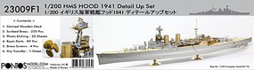 Pontos HMS Hood Detail Set for TSM Plastic Model Ship Accessory 1/200 Scale #230091 Pontos HMS Hood Detail Set for TSM Plastic Model Ship Accessory 1/200 Scale #230091
