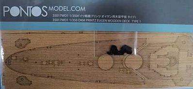 Pontos DKM Prinz Eugen Type 1 Wood Deck Plastic Model Ship Accessory 1/350 Scale #35017