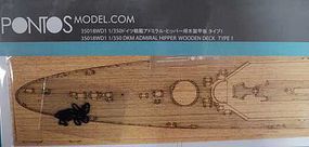 Pontos DKM Admiral Hipper Type 1 Wood Deck for TSM Plastic Model Ship Accessory 1/350 #35018 Pontos DKM Admiral Hipper Type 1 Wood Deck for TSM Plastic Model Ship Accessory 1/350 #35018