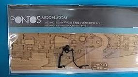 Pontos HMS Hood Type 1 Wood Deck w/Photo-Etch Plastic Model Ship Accessory 1/350 #35020 Pontos HMS Hood Type 1 Wood Deck w/Photo-Etch Plastic Model Ship Accessory 1/350 #35020