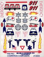 Pine-Pro Emergency Vehicle Decal Pinewood Derby Decal and Finishing #10023