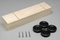 Pine-Pro Block Kit with Wheels & Axles Pinewood Derby Car #10046