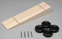 Pine-Pro Wedge Kit with Wheels & Axles Pinewood Derby Car #10047