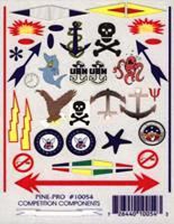 Pine-Pro Anchors Aweigh Decal Pinewood Derby Decal and Finishing #10054