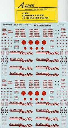 Proto-Power HO SP 48 Container Decals (D)