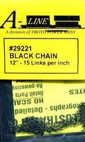 Proto-Power Black Chain 15 links per inch (12'') Proto-Power Black Chain 15 links per inch (12'')