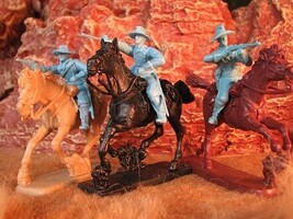 Paragon Mounted US Cavalry Soldiers Set #3 Plastic Model Cowboy and Indian Figures 1/32 Scale #5