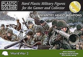 Plastic-Soldier WWII US Infantry (76) with Heavy Weapons Plastic Model Military Figure 15mm #1528 Plastic-Soldier WWII US Infantry (76) with Heavy Weapons Plastic Model Military Figure 15mm #1528