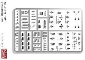 Plastic-Soldier German Stowage & Tank Commanders (75) Plastic Model Military Figure 15mm #1534 Plastic-Soldier German Stowage & Tank Commanders (75) Plastic Model Military Figure 15mm #1534
