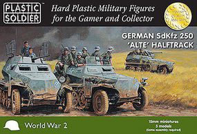 Plastic-Soldier WWII Herman SdKfz 250 Alte Halftrack Plastic Model Military Kit 15mm #1539 Plastic-Soldier WWII Herman SdKfz 250 Alte Halftrack Plastic Model Military Kit 15mm #1539