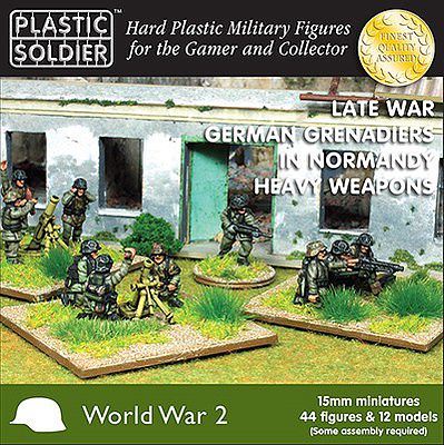 Plastic-Soldier Late WWII German Grenadiers Normandy (44) Plastic Model Military Figure 15mm #1541