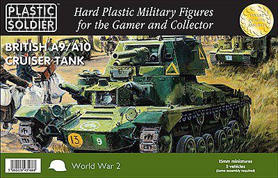 Plastic-Soldier A9/A10 British Cruiser Tank (5) Plastic Model Military Figure 15mm #1543