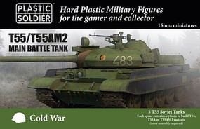 Plastic-Soldier 15mm Modern Soviet T55/A/ AM2 Tank (5) Plastic Model Military Vehicle Kit #1550 Plastic-Soldier 15mm Modern Soviet T55/A/ AM2 Tank (5) Plastic Model Military Vehicle Kit #1550