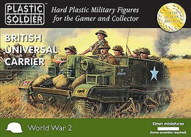 Plastic-Soldier 15mm WWII British & Commonwealth Universal Carrier(5) Plastic Model Military Vehicle Kit #1552 Plastic-Soldier 15mm WWII British & Commonwealth Universal Carrier(5) Plastic Model Military Vehicle Kit #1552