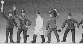 Preiser Railroad Worker (6) HO Scale Model Railroad Figures #10010 Preiser Railroad Worker (6) HO Scale Model Railroad Figures #10010