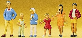 Preiser Children standing (6) HO Scale Model Railroad Figure #10023 Preiser Children standing (6) HO Scale Model Railroad Figure #10023