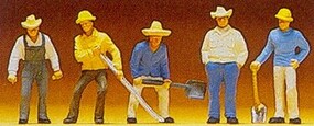 Preiser Railroad Personnel Track Workers (5) Model Railroad Figure HO Scale #10031 Preiser Railroad Personnel Track Workers (5) Model Railroad Figure HO Scale #10031