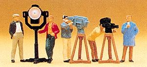 Preiser People Working TV/Movie Crew (5) Model Railroad Figure HO Scale #10062