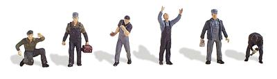 Preiser Roundhouse Figure Set Model Railroad Figures HO Scale #1010249