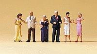 Preiser Wedding Participants Formal Guests (6) Model Railroad Figures HO Scale #10436