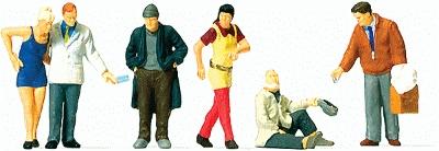 Preiser Pedestrians - On the Street (6) Model Railroad Figures HO Scale #10591