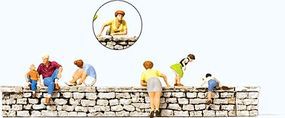 Preiser Sitting/Leaning on a Wall (6) Model Railroad Figures HO Scale #10615 Preiser Sitting/Leaning on a Wall (6) Model Railroad Figures HO Scale #10615