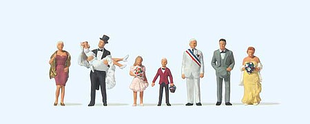 Noch 15860 Wedding Party & Pastor 6/ H0 Scale  Figures 