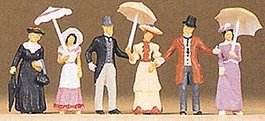 Preiser 1900s Passers-By Model Railroad Figures HO Scale #12139