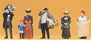 Preiser 1900s Passers-By Model Railroad Figures HO Scale #12176