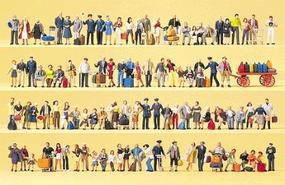 Preiser Assorted Painted Figures 100 Model Railroad Figures HO Scale #13000 Preiser Assorted Painted Figures 100 Model Railroad Figures HO Scale #13000