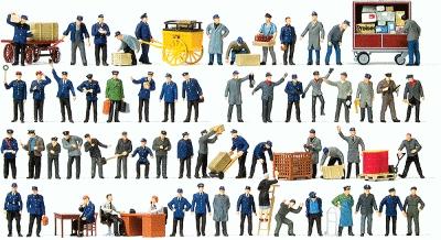 Preiser Working People - Assorted Working People Model Railroad Figures HO Scale #13004