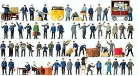 Preiser Working People Assorted Working People Model Railroad Figures HO Scale #13004 Preiser Working People Assorted Working People Model Railroad Figures HO Scale #13004