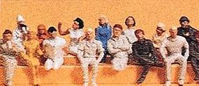 Preiser Passengers Seated with Cargo Model Railroad Figures HO Scale #14400 Preiser Passengers Seated with Cargo Model Railroad Figures HO Scale #14400