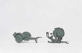 German WWII 60cm Anti-Aircraft Search Light with SdAnh HO Scale Model Railroad Vehicle #16566