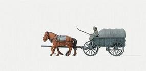 Preiser Horse-Drawn Transport Wagon (Plastic Kit) HO Scale Model #16570 Preiser Horse-Drawn Transport Wagon (Plastic Kit) HO Scale Model #16570