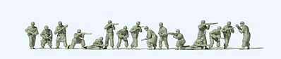 Preiser Paratroopers Combat Model Railroad Figures HO Scale #16624