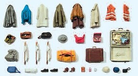 Preiser Clothes, Safety Vests, Bags, Etc Model Railroad Building Accessory HO Scale #17008 Preiser Clothes, Safety Vests, Bags, Etc Model Railroad Building Accessory HO Scale #17008